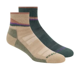 Conjunto de 2 pares de meias Trail Quarter para mulher