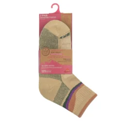 Conjunto de 2 pares de meias Trail Quarter para mulher