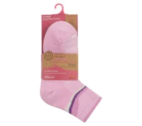 Conjunto de 2 pares de meias Trail Quarter para mulher