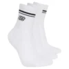Conjunto de 3 pares de meias baixas femininas Varsity