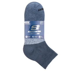Conjunto de 3 pares de meias curtas com blocos de cor para homem