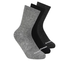 Conjunto de 3 pares de meias curtas de algodão para rapazes