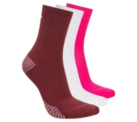 Conjunto de 3 pares de meias curtas femininas Half Terry
