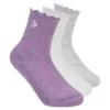 Conjunto de 3 pares de meias curtas Lettuce para crianças Conjunto de 3 pares de meias curtas Lettuce para crianças