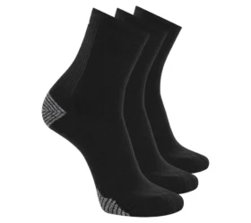 Conjunto de 3 pares de meias de corrida de cano alto para homem