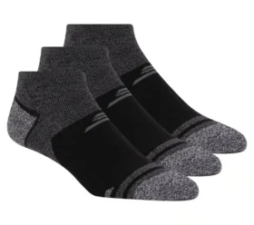 Conjunto de 3 pares de meias de corrida de cano baixo para mulher