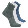 Conjunto de 3 pares de meias de corrida de cano curto para homem Conjunto de 3 pares de meias de corrida de cano curto para homem