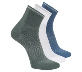 Conjunto de 3 pares de meias de corrida de cano curto para homem Conjunto de 3 pares de meias de corrida de cano curto para homem