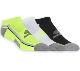 Conjunto de 3 pares de meias desportivas de cano baixo Conjunto de 3 pares de meias desportivas de cano baixo