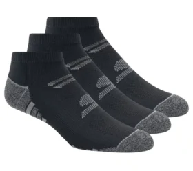 Conjunto de 3 pares de meias masculinas de cano curto em malha felpuda