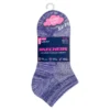 Conjunto de 6 pares de meias curtas com riscas coloridas para meninas Conjunto de 6 pares de meias curtas com riscas coloridas para meninas