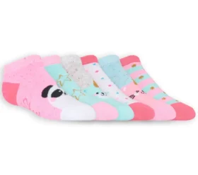 Conjunto de 6 pares de meias curtas e giras