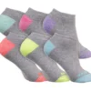 Conjunto de 6 pares de meias de corte baixo para caminhada