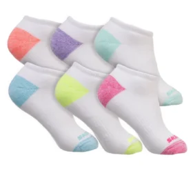 Conjunto de 6 pares de meias de corte baixo para caminhada Conjunto de 6 pares de meias de corte baixo para caminhada