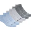 Conjunto de 6 pares de meias de corte baixo sem tecido felpudo Conjunto de 6 pares de meias de corte baixo sem tecido felpudo