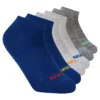 Conjunto de 6 pares de meias de corte baixo sem tecido felpudo Conjunto de 6 pares de meias de corte baixo sem tecido felpudo