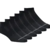 Conjunto de 6 pares de meias desportivas de cano baixo com riscas para mulher Conjunto de 6 pares de meias desportivas de cano baixo com riscas para mulher