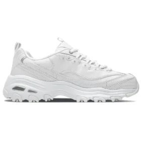 D’ Lites Sapatos Daddy “Branco Prateado”