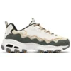 D’ Lites – Sapatos do Biggest Fan “Branco Verde-Oliva”
