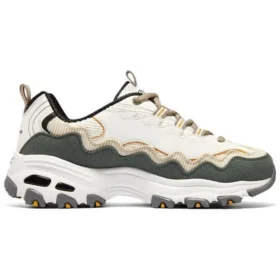 D’ Lites – Sapatos do Biggest Fan “Branco Verde-Oliva”