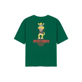 Estampado, respirável, manga curta, estilo para casal, verde