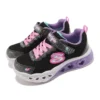 Flutter Heart Lights “Preto Roxo Rosa”