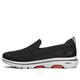 Go Walk 5 Mocassins Baixos Preto/Branco