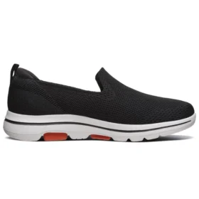Go Walk 5 Mocassins Baixos Preto/Branco