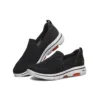Go Walk 5 Mocassins Baixos Preto/Branco