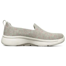 Go Walk Arch Fit “Cinza Vermelho Branco”