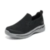 Go Walk Arch Fit-Conference “Preto Cinza”
