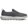 Go Walk Evolution Ultra Low-Top “Cinza Branco”