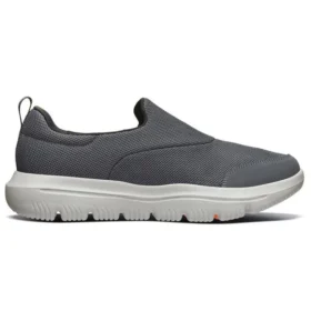 Go Walk Evolution Ultra Low-Top “Cinza Branco”