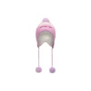 Gorro de malha trançada SKX “Rosa Branco”
