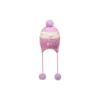Gorro de malha trançada SKX “Rosa Branco”