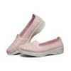 H2 Go Sapatos Slip-on de Canela Baixa Rosa/Vermelho