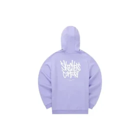 Hoodie com gráfico “Purple White”