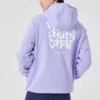 Hoodie com gráfico “Purple White”
