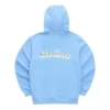 Hoodie com logótipo impresso “Azul Rosa Preto Branco”