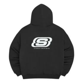 Hoodie com logótipo impresso “Preto Branco”