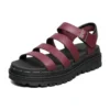 Jammers Poppin” Sandália com tiras “Burgundy”