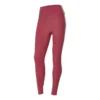 Leggings de fitness justas em malha com estampado de letras “Borgonha”