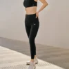 Leggings de treino com logótipo impresso “Preto”