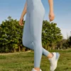 Leggings de treino com logótipo impresso “Teal”