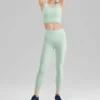 Leggings justas de fitness “Verde Preto Azul-petróleo”