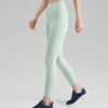 Leggings justas de fitness “Verde Preto Azul-petróleo”