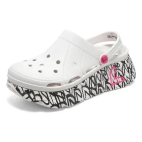 Max Cushioning Foamies “Branco Preto Rosa”