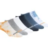 Meias invisíveis em algodão tie-dye – Embalagem de 6