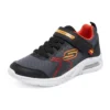 Microspec – Sapatilhas de desporto Zovox “Preto Cinza Vermelho”