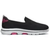 Mocassins Go Walk 5 “Preto Rosa Vermelho”
